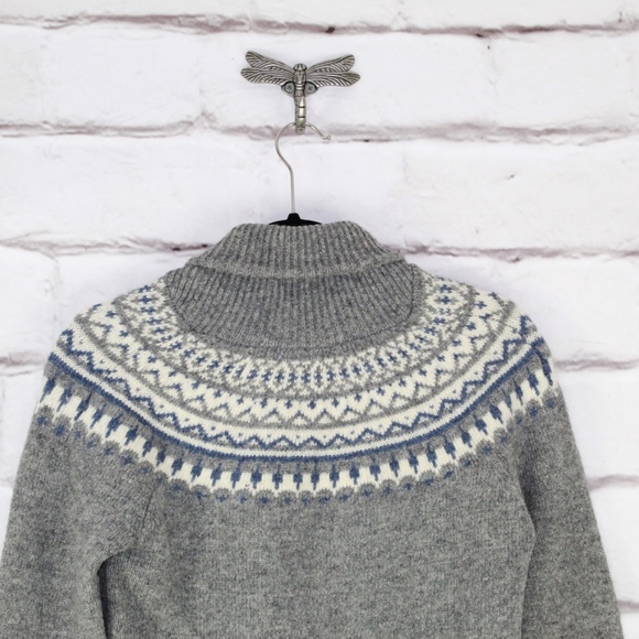 Relume Journal Standard Gray 100% Wool Knitted Pullover Sweater Size S - Picture 5 of 8